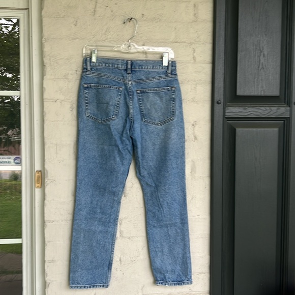 Reformation Shasta Destroyed Mid-Rise Straight Leg Jeans Waist 26 - Picture 7 of 14